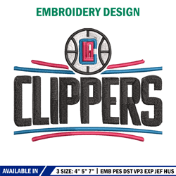los angeles clippers embroidery, nba embroidery, sport embroidery, logo embroidery, nba embroidery design