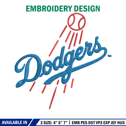 los angeles dodgers logo embroidery, mlb embroidery, sport embroidery, logo embroidery, mlb embroidery design.