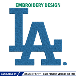 los angeles dodgers logo embroidery, mlb embroidery, sport embroidery, logo embroidery, mlb embroidery design