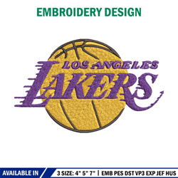 los angeles lakers logo embroidery, nba embroidery, sport embroidery, logo embroidery, nba embroidery design