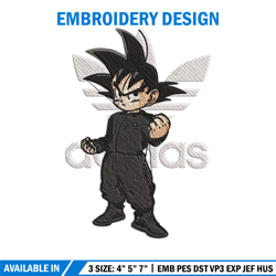 nike kid goku embroidery design, dragonball embroidery, nike embroidery, embroidery file, logo shirt, digital download