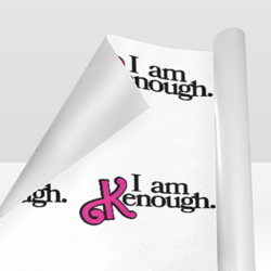 i am kenough gift wrapping paper 58"x 23" (1 roll)