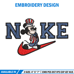 nike mickey embroidery design, brand embroidery, nike embroidery, embroidery file, logo shirt, digital download