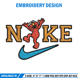 nike orange cartoon embroidery design, nike embroidery, brand embroidery, embroidery file, logo shirt, digital download