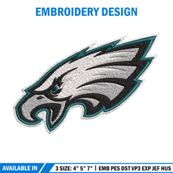 philadelphia eagles logo embroidery, nfl embroidery, sport embroidery, logo embroidery, nfl embroidery design.