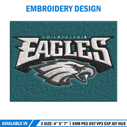 philadelphia eagles logo embroidery, nfl embroidery, sport embroidery, logo embroidery, nfl embroidery design