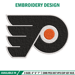 philadelphia flyers logo embroidery, nhl embroidery, sport embroidery, logo embroidery, nhl embroidery design.
