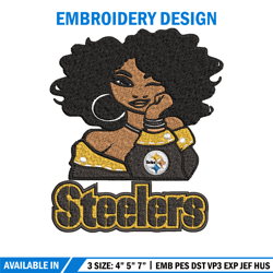 pittsburgh steelers embroidery design, nfl girl embroidery, pittsburgh steelers embroidery, nfl embroidery