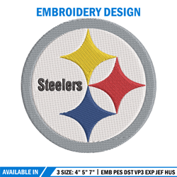 pittsburgh steelers logo embroidery, nfl embroidery, sport embroidery, logo embroidery, nfl embroidery design