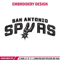 san antonio spurs logo embroidery, nba embroidery, sport embroidery, logo embroidery, nba embroidery design.