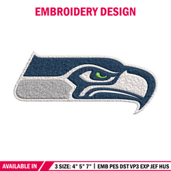 seattle seahawks logo embroidery, nfl embroidery, sport embroidery, logo embroidery, nfl embroidery design
