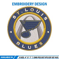 st. louis blues logo embroidery, nhl embroidery, sport embroidery, logo embroidery, nhl embroidery design.