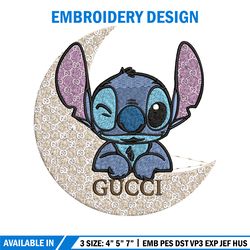 stitch gucci embroidery design, gucci embroidery, embroidery file, logo shirt, sport embroidery, digital download.