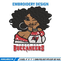 tampa bay buccaneers embroidery design, nfl girl embroidery, tampa bay buccaneers embroidery, nfl embroidery