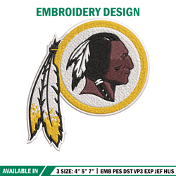 washington commanders embroidery, ncaa embroidery, sport embroidery design, ncaa embroidery, logo embroidery