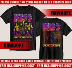 The End Of The Road 2023 World Tour Kiss Heavy Metal Band 3D T-Shirt