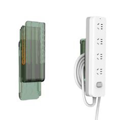 1 pcs punch-free adhesive socket organizer - cable management power strip holder