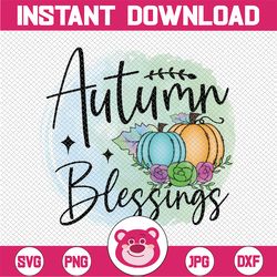 autumn blessings png file for sublimation printing, pumpkin png - sublimation design download - t-png design,fall png