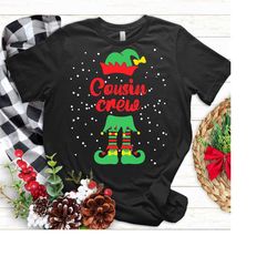 Funny Cousin Crew Elf Christmas Elf Cousin Sweater Men Women T-Shirt Cousin Crew Shirt Cute Xmas Elf Matching Christmas
