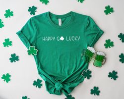 happy go lucky shirt png, saint patricks day sweatshirt png, lucky sweater, irish clover sweatshirt png, women st patric