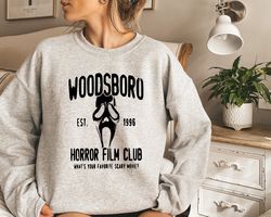 Horror Shirt PNG, Woodsboro Horror Film Club SweatShirt PNG, Halloween Horror Movie Shirt PNG, Thriller, Horror, Scary,