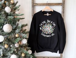 in a holly jolly mood shirt, merry christmas tshirt, cozy christmas shirt, holly jolly christmas lights tee, xmas vibes