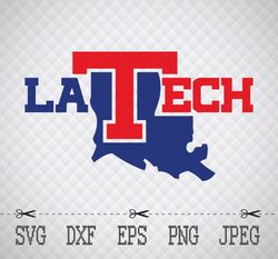 louisiana tech bulldogs svg,png,eps cameo cricut design template stencil vinyl decal tshirt transfer iron on