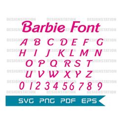 barbie font / barbie alphabet