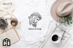 jesus is king shirt, christian apparel, faith clothing, christian shirt, bible gift, religious shirt, graphic tee, chris