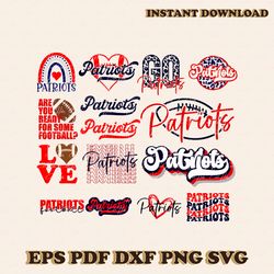 vintage go patriots football svg bundle download files