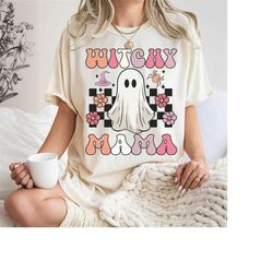 halloween grooy hippie witchy mama shirt, mama witch shirt, mama halloween shirt, halloween tee, happy halloween t-shirt