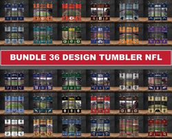 nfl stadiums tumbler wraps bundle, 32 team nfl tumbler wrap 37