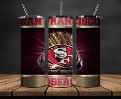 san francisco 49ers tumbler, 49ers logo, nfl, nfl teams, nfl logo, nfl football png, nfl tumbler wrap 61