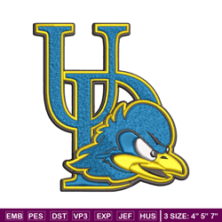 delaware blue hens embroidery design, delaware blue hens lions embroidery, sport embroidery, ncaa embroidery.