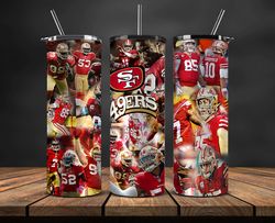 49ers sports tumbler, 32 team football tumbler png design, nfl tumbler wrap 30