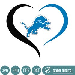 detroit lions heart logo svg, cincinnati bengals svg, sport svg, football teams svg, nfl svg