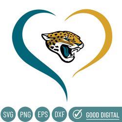 jacksonville jaguars heart logo svg, cincinnati bengals svg, sport svg, football teams svg, nfl svg