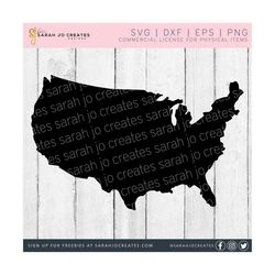 US Map SVG - Summer Svg - Patriotic Svg - American Svg - USA Map Svg - Map of America Svg - Cricut - Silhouette
