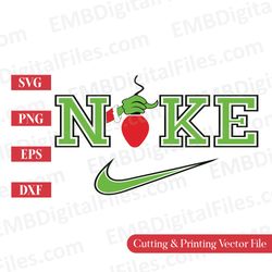 christmas lights the grinch swoosh svg for cricut