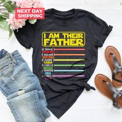 personalized father shirt png, i am their father personalized shirt png, dad shirt png, fathers day, custom shirt png wi