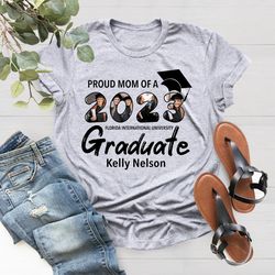 personalized graduation family t-shirt pngs, custom photo shirt png, matching family graduate, proud family graduation s