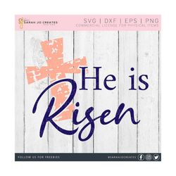 he is risen grunge cross svg - easter svg - easter religious svg - he is risen svg - distressed cross svg - grunge cross svg