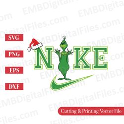 the grinch holding christmas candies svg for cricut