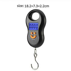 electronic 50kg 10g hanging scale lcd kitchen digital scale backlight fishing weights pocket scale travel luggage scales