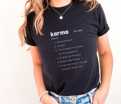 comfort colors karma is my boyfriend karma is a god relaxing thought midnigh taylor swift inspired vintage relaxed fit s