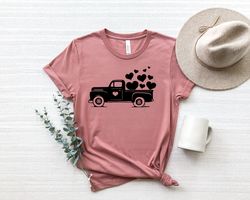 valentine truck shirt png, valentines day shirt png, womens valentines day shirt png, love shirt png for women, love tee