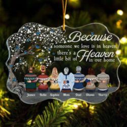 always beside you - personalized acrylic ornament