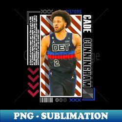 cade cunningham basketball paper poster pistons 9 - creative sublimation png download - defying the norms