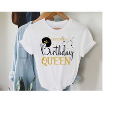 sagittarius birthday queen svg - december january birthday shirt design diy glitter vinyl, iron on transfer-afro hair si