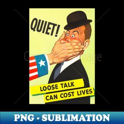 ww2 anti-spys american propaganda - png transparent digital download file for sublimation - bring your designs to life